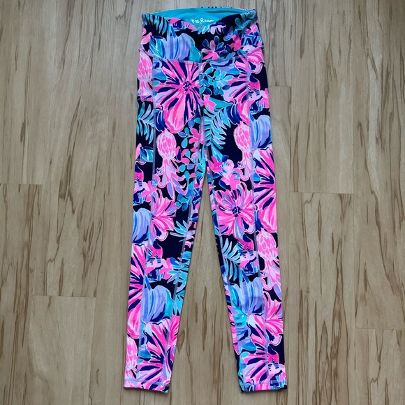 Lilly Pulitzer Weekender Leggings Multi Garden Get Away - Picture 2 of 7